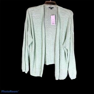 Wild Fable Womens Size XS Sweater Cardigan Open Front Knit Light Green New